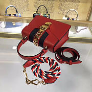 Gucci Sylvie leather mini bag in Red 470270 - 3