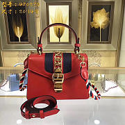 Gucci Sylvie leather mini bag in Red 470270 - 1
