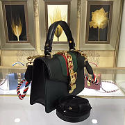Gucci Sylvie leather mini bag in Black 470270 - 2