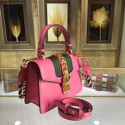 Gucci Sylvie leather mini bag in Pink 470270 - 3