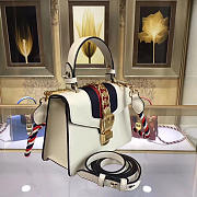 Gucci Sylvie leather mini bag in White 470270 - 3