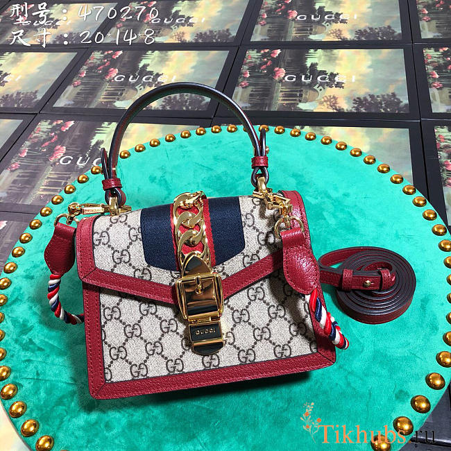 Gucci Sylvie leather bag in Red 470270 - 1