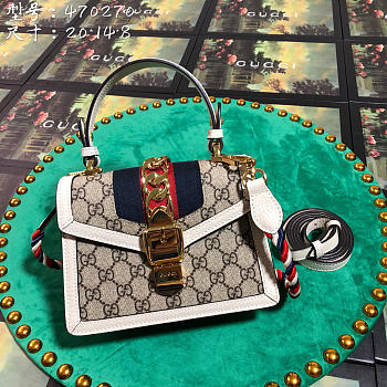 Gucci Sylvie leather bag in White 470270