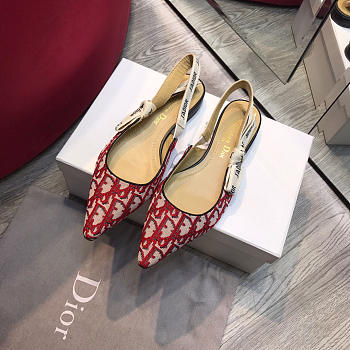 Dior Red Flat shoes