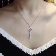  Tiffany&co Full Diamond Diamond Key Necklace - 6