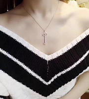  Tiffany&co Full Diamond Diamond Key Necklace - 5