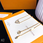 LV earrings bracelet necklace set - 2