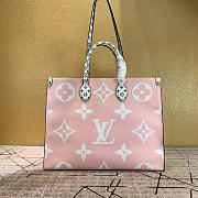 Louis Vuitton Monogram Women Onthego Handbag Red and Pink  - 3