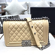 Chanel Leboy lambskin Bag in Apricot With Silver Hardware 67086 - 2