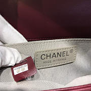 Chanel Leboy Lambskin Bag in Wine Red with Silver Hardware 67086 - 2