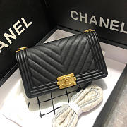 Chanel Leboy Calfskin Bag in Black with Gold Hardware 67086 - 5