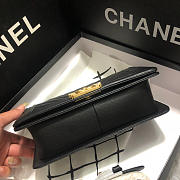 Chanel Leboy Calfskin Bag in Black with Gold Hardware 67086 - 2