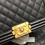 Chanel Leboy Calfskin Bag in Black 67086 Gold - 4