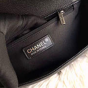 Chanel leboy calfskin bag in black with silver hardware 28cm - 3