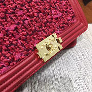 Chanel Boy Bag in Red with Gold hardware - 6