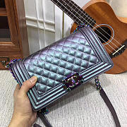 Chanel Boy Bag in Purple - 4