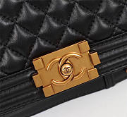 Chanel Boy Bag in Black with Gold hardware 25.5cm - 6