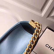 Chanel Lambskin cover Boy bag in Blue with Gold hardware - 3