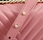 Chanel Lambskin Leboy bag Pink with Sheet metal hardware - 4