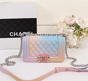 Chanel Magic ball pattern bag Pink button small  - 1