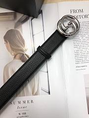 Modishbags Gucci calfskin belt Sliver Hardware - 3