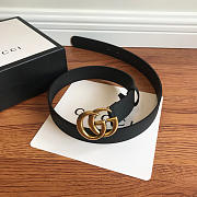 Modishbags Gucci calfskin belt in Gold Hardware 3.0cm - 6