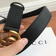 Modishbags Gucci calfskin belt in Gold Hardware 3.0cm - 3