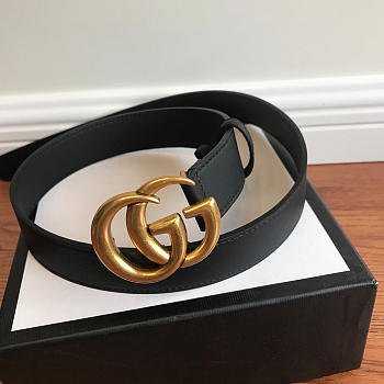 Modishbags Gucci calfskin belt in Gold Hardware 3.0cm