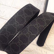 Modishbags classic Gucci belt in Black Sliver Hardware - 5