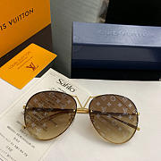  LV ladies round frame sunglasses - 4