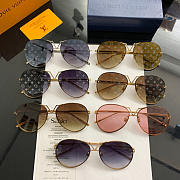  LV ladies round frame sunglasses - 3