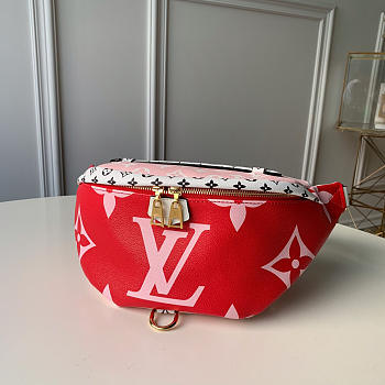 LV original BUMBAG pocket M44611 red and pink