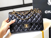 Chanel Imported Original Lambskin Black Gold Hardware Size 23 - 1