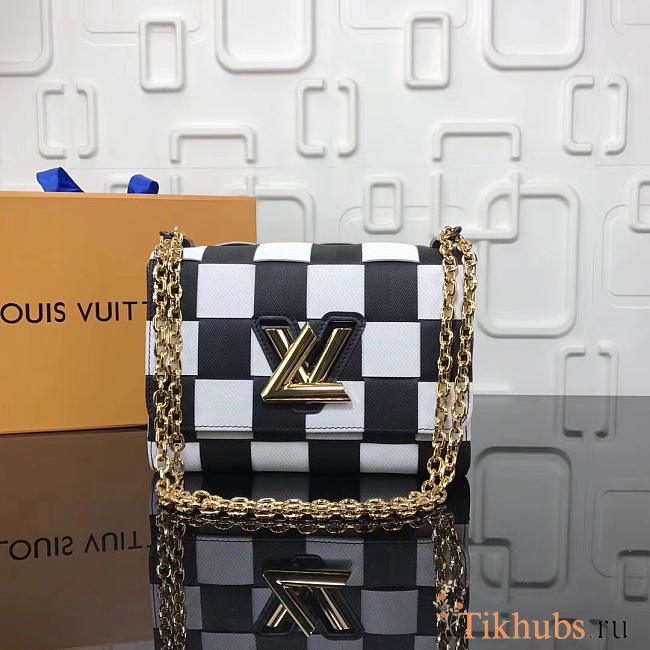 LV original bag 53023 white plaid - 1