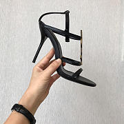 YSL Logo Letter Buckle Decoration high heels gold - 5