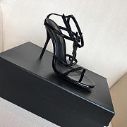 YSL Logo Letter Buckle Decoration high heels black - 6