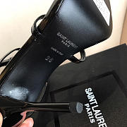 YSL Logo Letter Buckle Decoration high heels black - 5