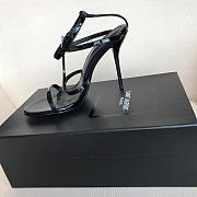 YSL Logo Letter Buckle Decoration high heels black - 4