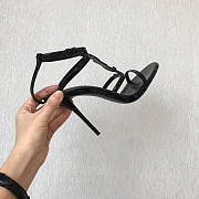 YSL Logo Letter Buckle Decoration high heels black - 2