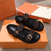 lv sandals black and brown - 6