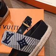 lv sandals grey and black - 3