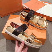 lv sandals gold - 3