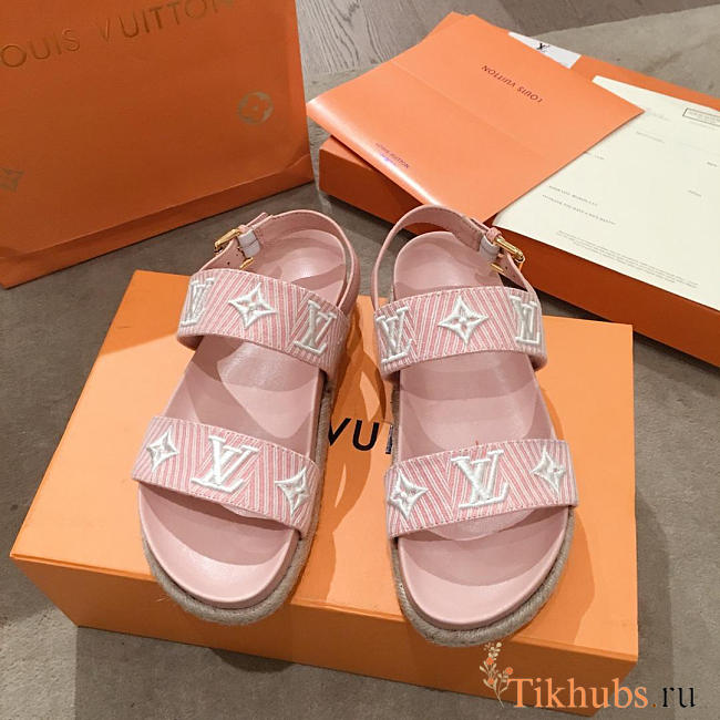 lv sandals pink - 1