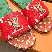 lv slippers red - 3