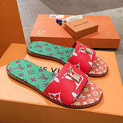 lv slippers red - 6