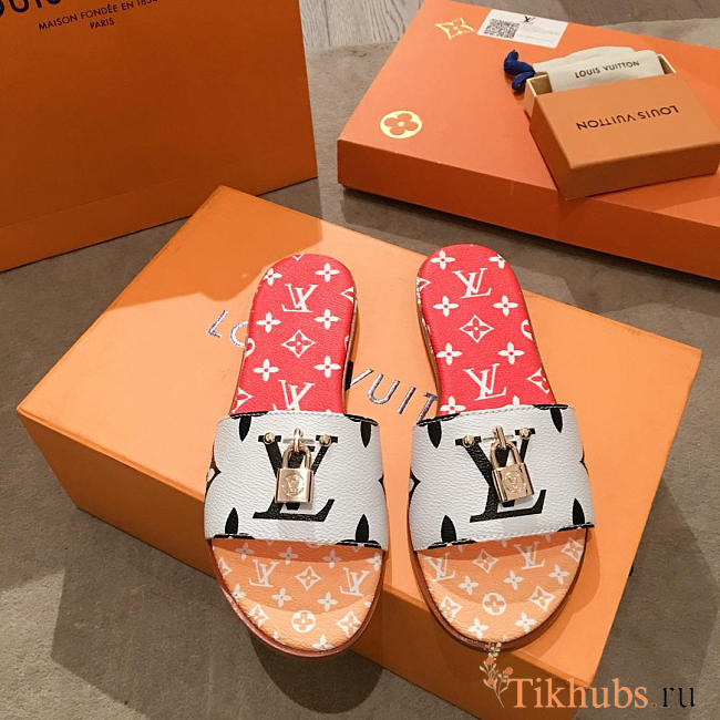 lv slippers white - 1