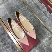 Valentino-Classic rivet single shoes pink - 5