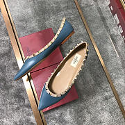 Valentino-Classic rivet single shoes blue - 2