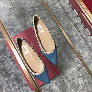 Valentino-Classic rivet single shoes blue - 3