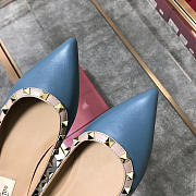 Valentino-Classic rivet single shoes blue - 4